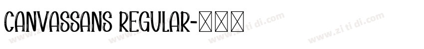 CanvasSans Regular字体转换 CanvasSans Regular字体转换